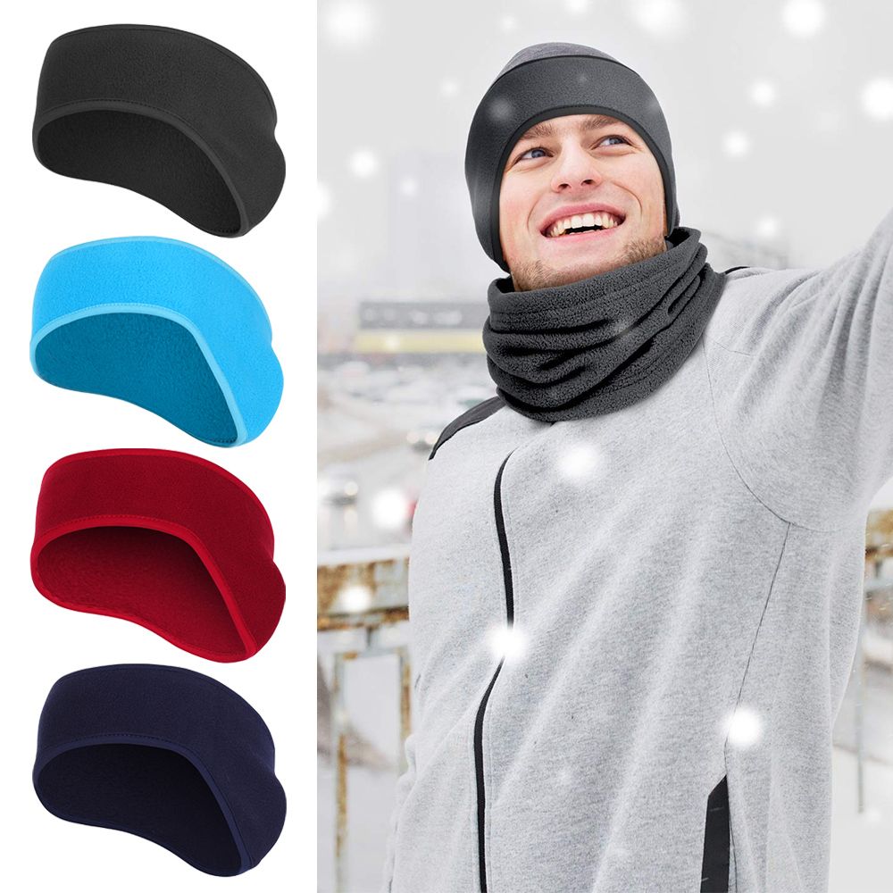 Fleece Ear Warmer Band - 1 Stück Haarband, Fleece-Ohrenschutz, Winter-Schweißband, Ohrenwärmer,