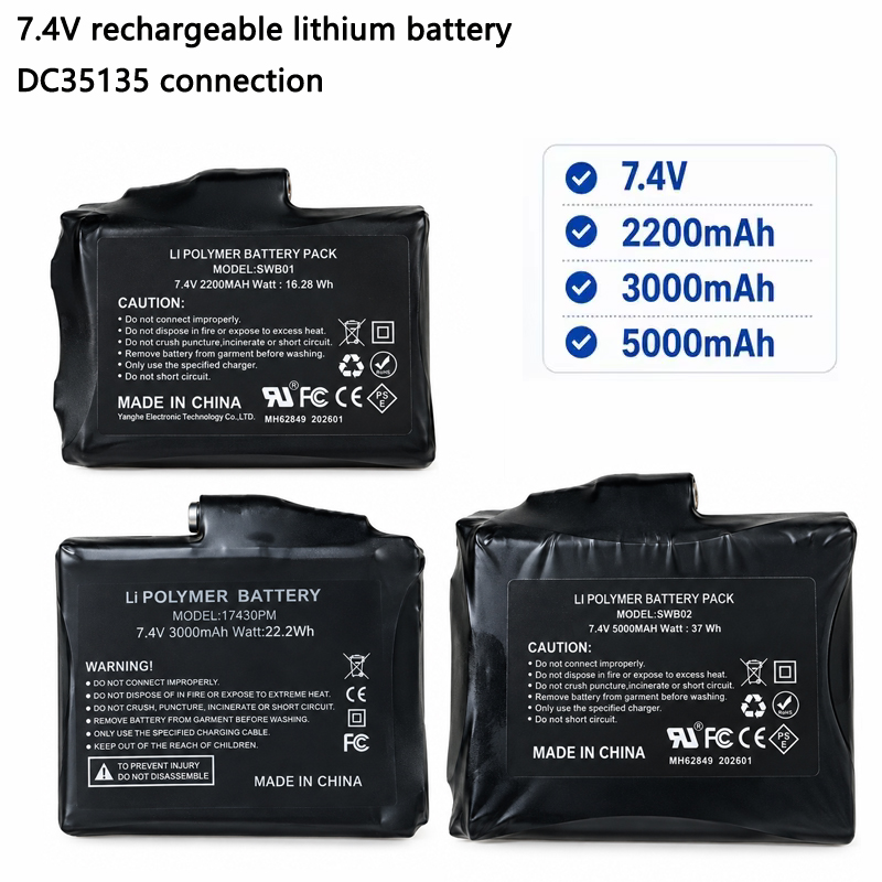 7,4V Wiederaufladbare Lithium- – Heated Vest Battery Bewertung und Preis